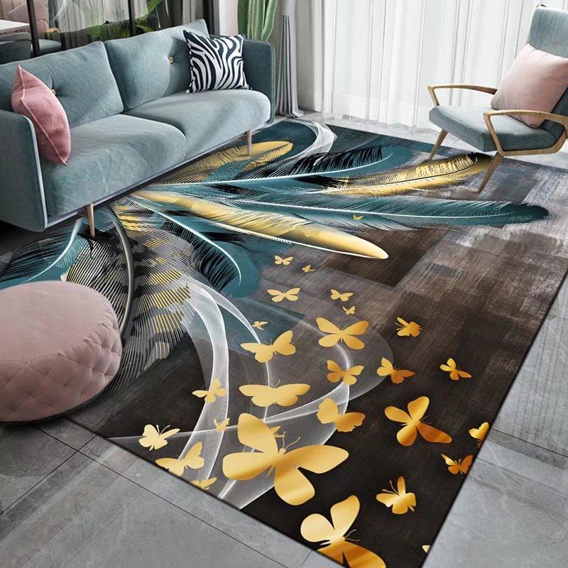 3D Art Pattern Print Carpet Modern Living Room Carpets Lounge Sofa Decoration Rug Soft Comfortable Bedroom Bedside Floor Mat