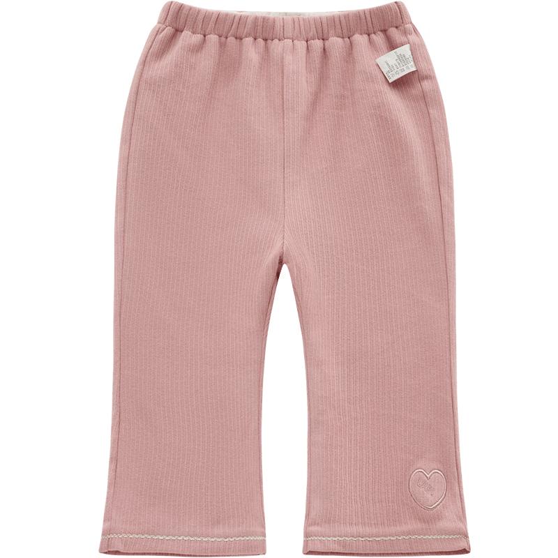 Rabe Girls' Autumn/Winter Fleece-Lined Flared Casual Pants