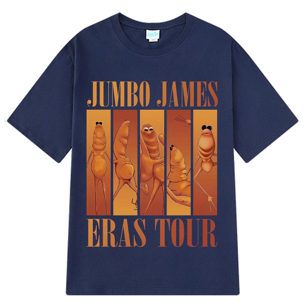 2025 Summer Funny Marcus The Worm Eras Tour Meme Jumbo Men Women Oversized Vintage High Quality Tshirt Cotton Printed T-shirt