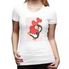 Cute Penguin Penguin Baby Penguin TShirt for Women Round Neck Streetwear T Shirts Womens Tees Short Summer Clothes Tops