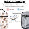 Cute Hamster Pattern Insulated Lunch Bag for Women Children Portable Food Boxes Thermal Lunch Box Tote