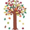 78 Pieces Classroom Tree Bulletin Board Set Autumn Thanksgiving Fall Tree Bulletin Board Decorations Fall Tree Cutout Maple Leaves Cutout for