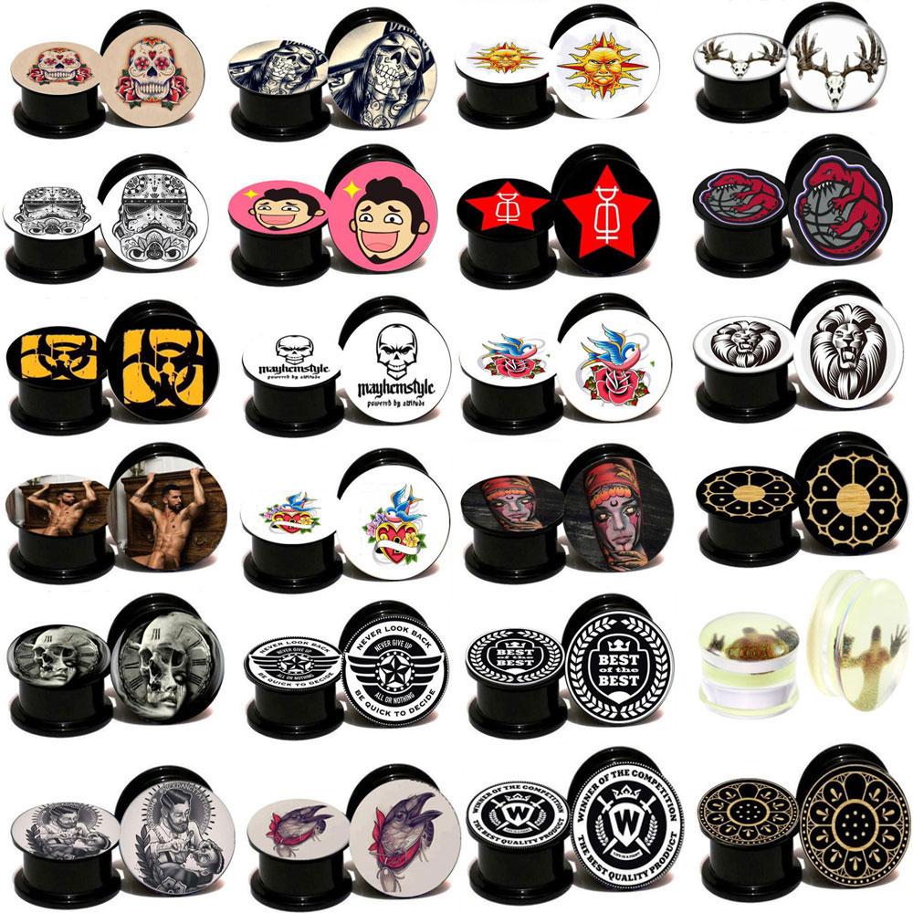 

1 пара затычек для ушных манометров 4-25 мм, черные акриловые винты, подходящие для туннеля с ушками, носилки, пробки для ушей, ювелирные изделия для пирсинга 4mm