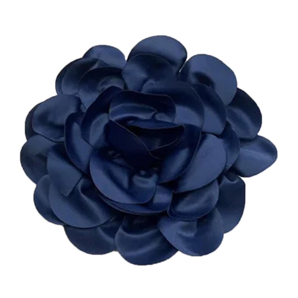 Elegant 24cm Handmade Lapel Pin Beautiful Satin Flower Lapel Pin Delicate Brooch Jewelry for Work and Business