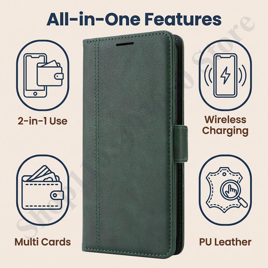 2 In 1 Magnetic Leather Case For Samsung Galaxy S26 S25 Ultra S24 Plus S23 Cash Cards Slot Wireless Charging Wallet Phone Cover