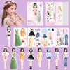 Magnetic Dress Up Dolls Puzzle Toy Safe Harmless Princess Doll For Girls Princess Dress Up Paper Doll Pretend Play Set Kids Gift