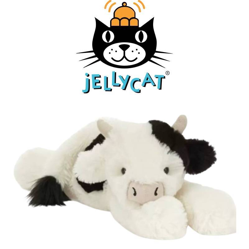 Jc Smudge Cow Plush Toy With Pp Cotton Filling For Kids Birthday Gift
