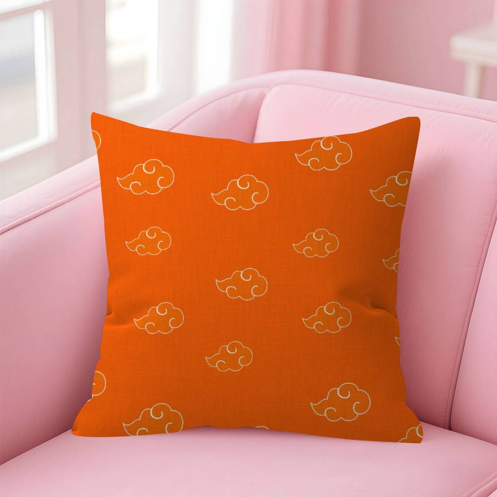 Anime Narutoes Logo Maple Design Cushion Cover Happy Autumn Harvest Decor Holiday Decorati Pillow Cover