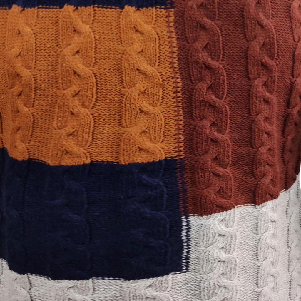 Módní klopa Ležérní Cardigan kabát Dlouhý rukáv Úzký pletený svetr