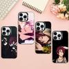 R-Rin Matsuoka Handyhülle Für iPhone17,16,15,14,13,12,Pro Max Schwarz Bunte Handyhülle