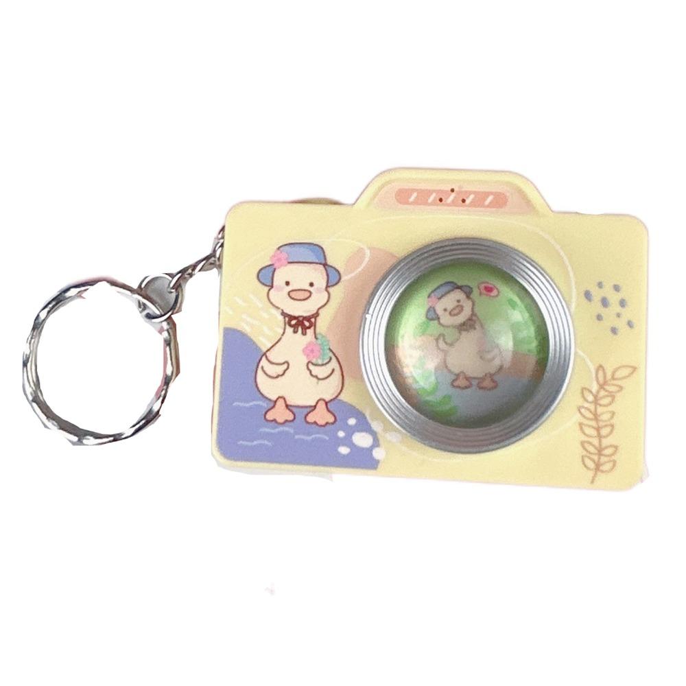 Film Straight Out Mini Camera Keychain LED Flashlight Car Key Chain  Schoolbag Pendant