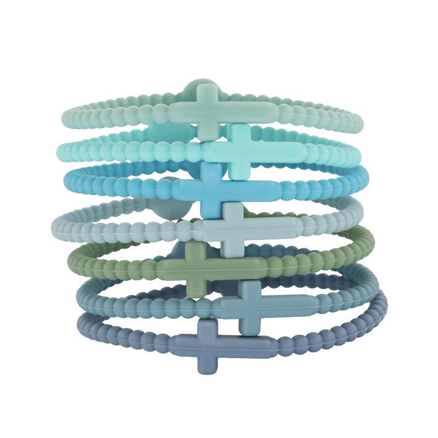 Hot-Selling Silicone Macaron Cross Bracelet for Kids & Adults