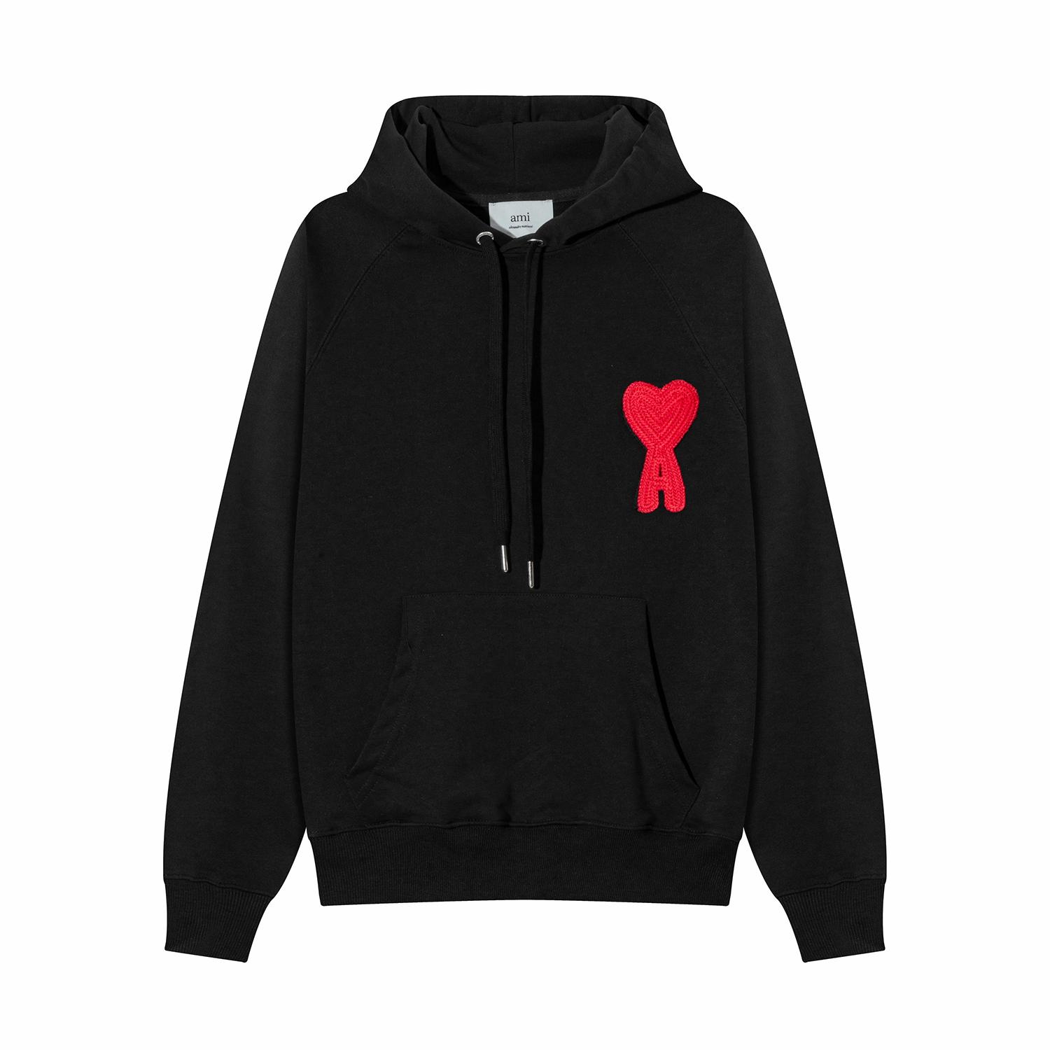 

668 Autumn and Winter New Product Classic Weaving Love Towel Embroidered Shoulder Insert Men s and Women s Hoodie S