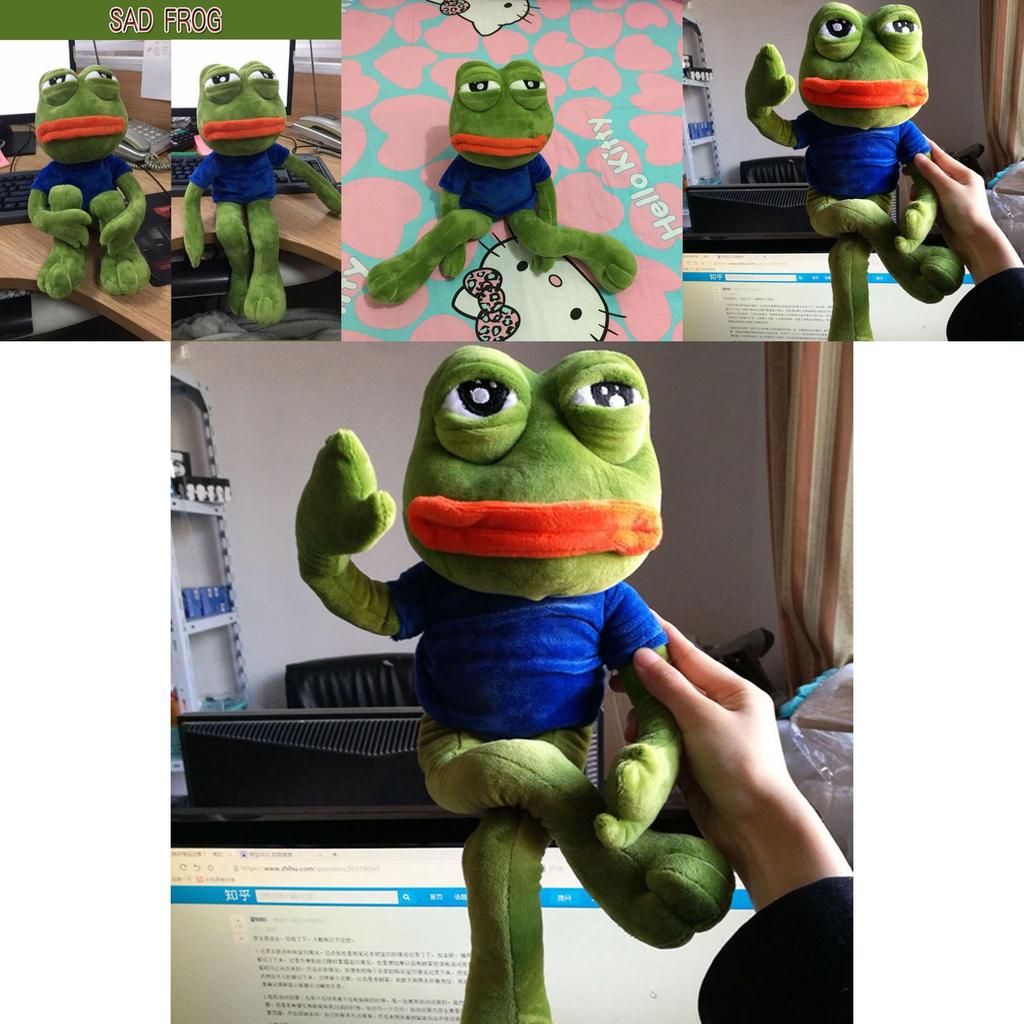 Creative Pepe Sad Frog The Frpg Wire Stuffed Animal Gift Plush Toy With Premium Quality