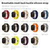 Oddychający silikonowy pasek do Apple Watch Ultra3 49mm 46mm 45mm 44mm 42mm 41mm 40mm bransoletka sportowa iWatch Series 11 10 9 8 7 6 SE3 pasek