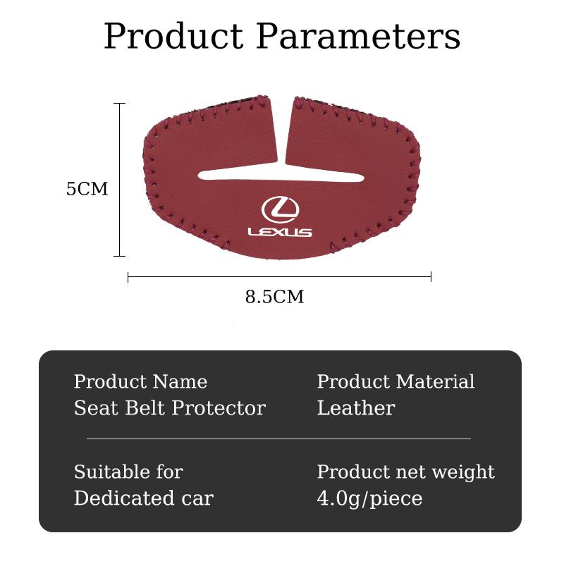 2/5pcs Car Seat Belt Buckle Anti-scratch Protector Cover For Lexus IS250 IS200 CT200h GS300 LS430 RX450h LX570 IS300 ES RX LS IS