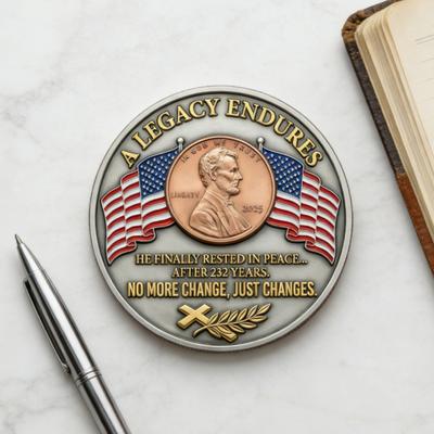 1/2/3/4/5Pcs The Last Cent American Flag Cent Souvenir Coin Eagle Final Collectible Coin Memorial Token History Buffs Collectors
