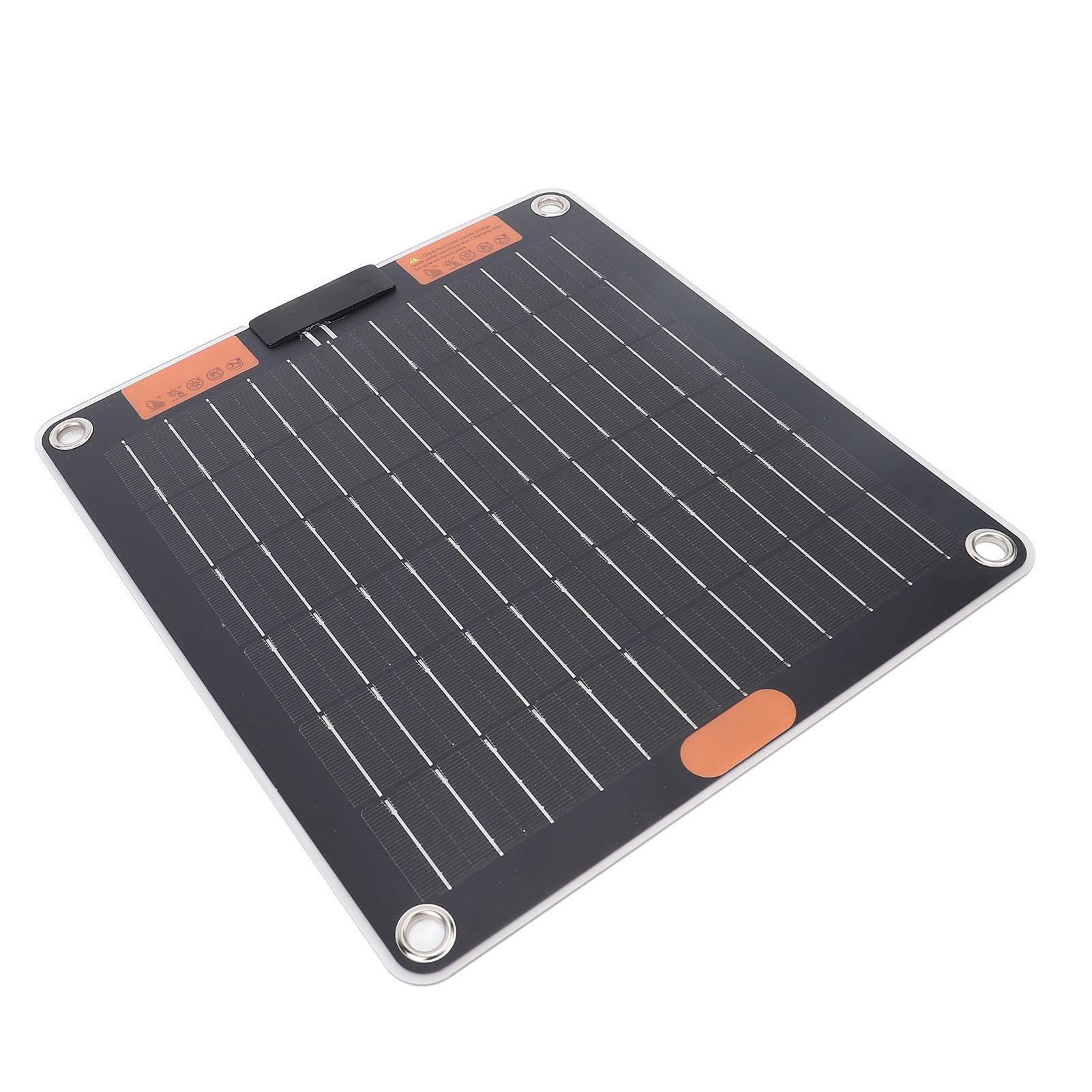 

10W Solar Panel Dual TYPE C Ports 5V2A Output Monocrystalline USB Solar Panel Charger with Suction Cups