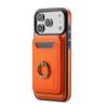 Phone Case For Iphone 17 Pro Max Air 17E 16E MagSafe Magnetic Leather Split Type Wallet Ring Card Holder Shockproof Back Cover