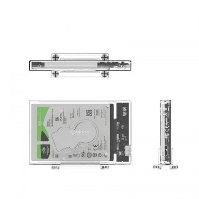 Drive Enclosures & Docks 2159U3 2.5 Inch Sata Usb3.0 Mobile Hard Disk Enclosure Transparent