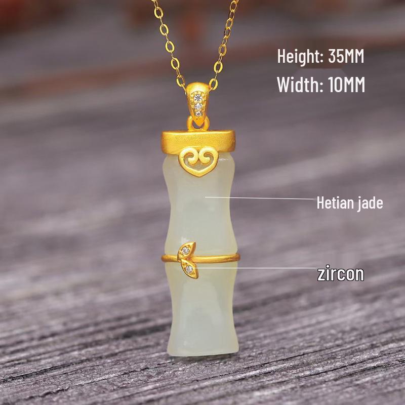 S925 Sterling Silver and Gold 3D Fu Dai Cow Buddha Hetian Jade Pendant 925 Sterling Silver