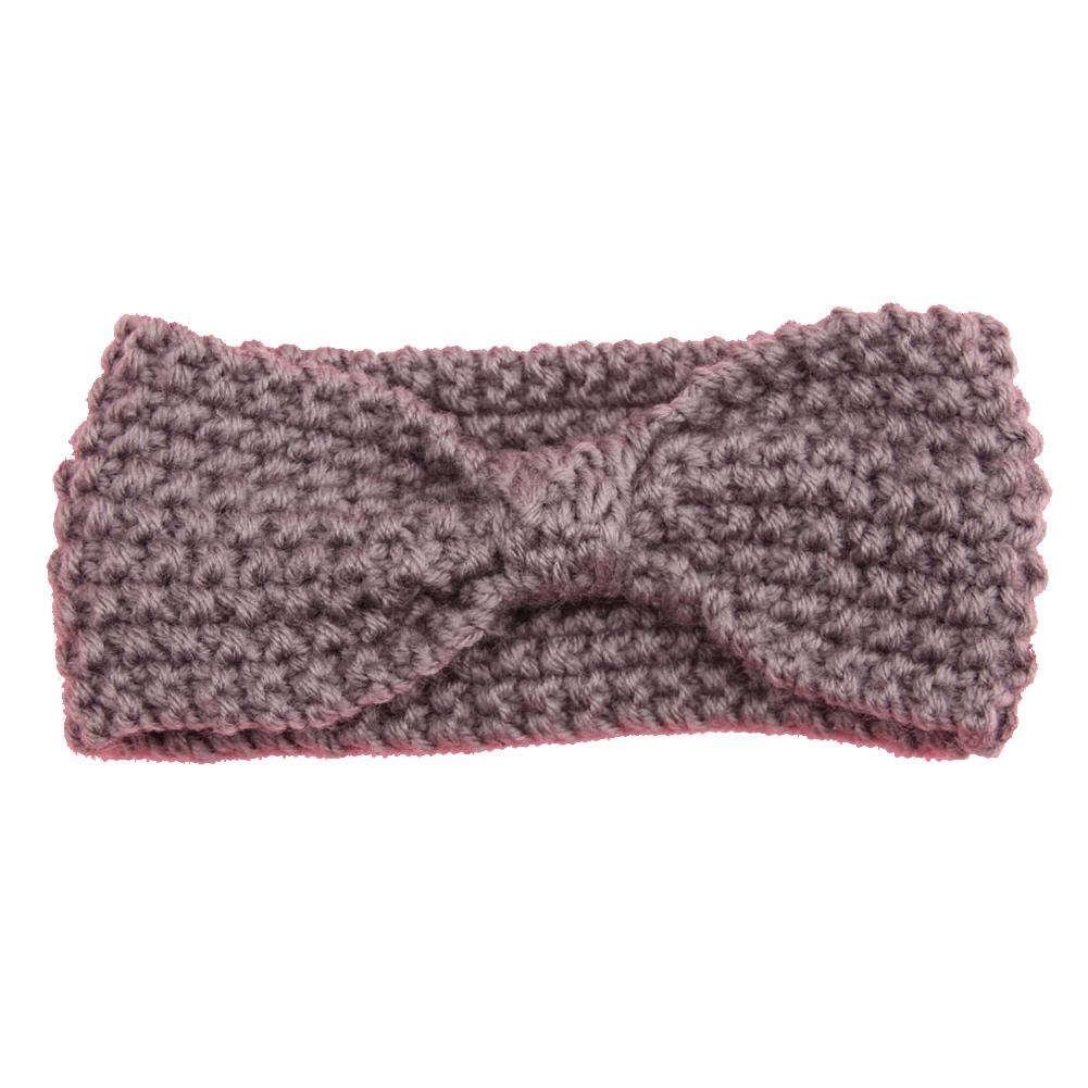 Cute Bowknot Style Kids Headwear  Girl Toddler Knitting Bow Headband Hair Band Accessories Winter