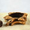 Home Decoration Imitation Wood Flowerpot Cement Pile Log Planter  for Herbs Strawberries