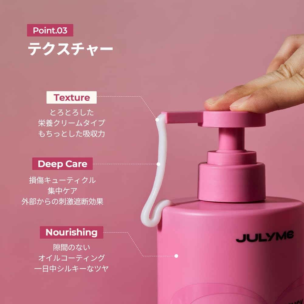 Perfumed Treatment for Damaged Hair JULYME Full Bloom Intensive Damage Fruity Floral Frizz Hair 500ml – Care, Scent, Collagen, Biotin, Control,