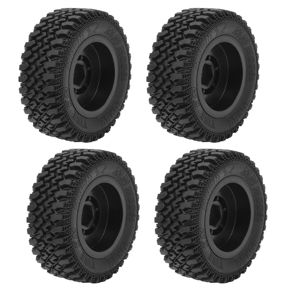 4pcs Professional Plastic Rubber Tire RC Accessory Upgrade Parts Fit for MN86 RC Car
