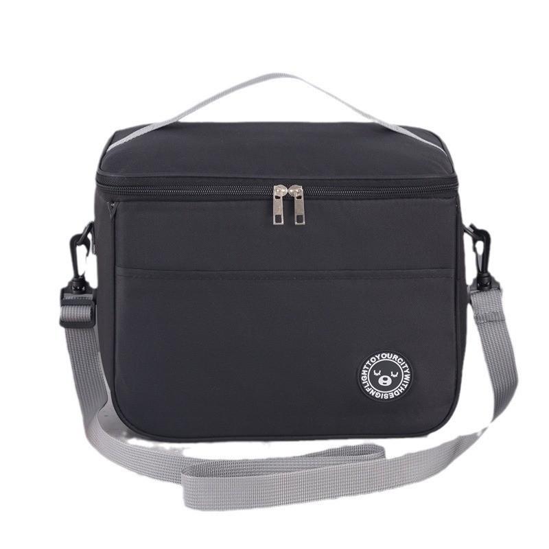 

Bag Insulation Thermal Large Capacity Hand Bill Students Travel Thickened 26*17*18cm/10.23*6.69*7.08in чёрный