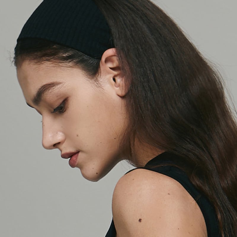 DEVIWEAR Damen Yoga-Bekleidung DEVI-A0003-Schwarz Pilates Laura Golji Stirnband