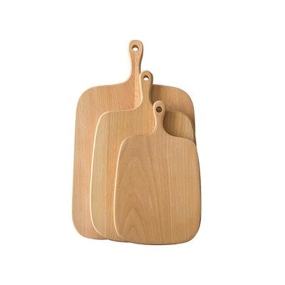 NEW Kitchen Wooden Chopping Blocks Beech Walnut Cutting Board Pizza Bread Fruit Sushi Tray Hangable Non-slip Kitchen