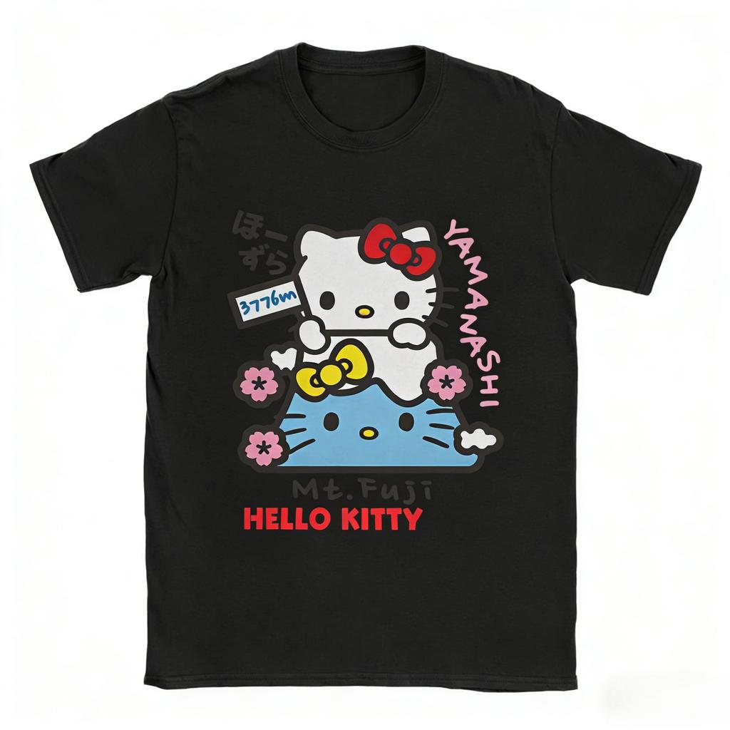 2026 new Hello Kitty Tee soft cotton short sleeve crew neck cute print lightweight summer top for Women daily casual wear