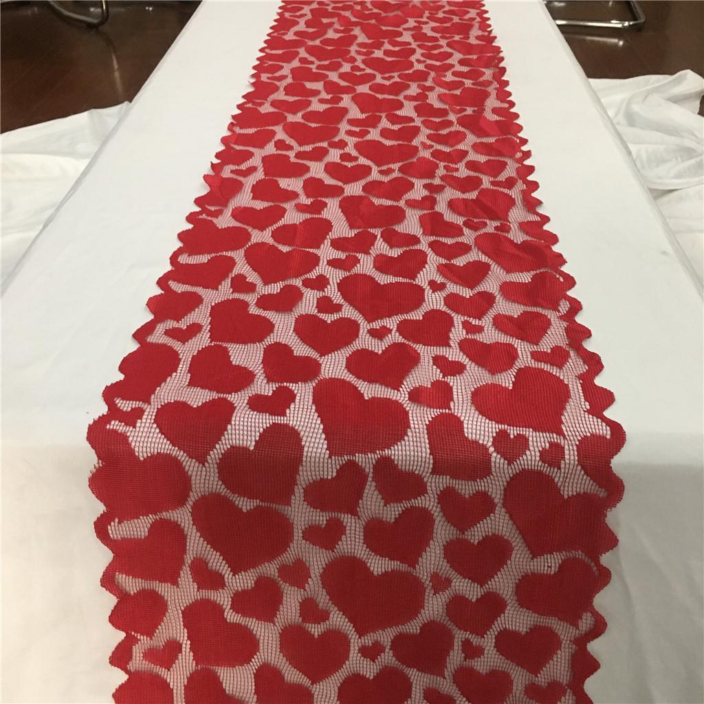 Valentine's Day Table Flag Decoration Red Knitted Love Table Flag