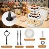 Detachable Wooden Cupcake Stand 2/3-Layer Cake Serving Tray Elegant Dessert Display Rack  Home Use