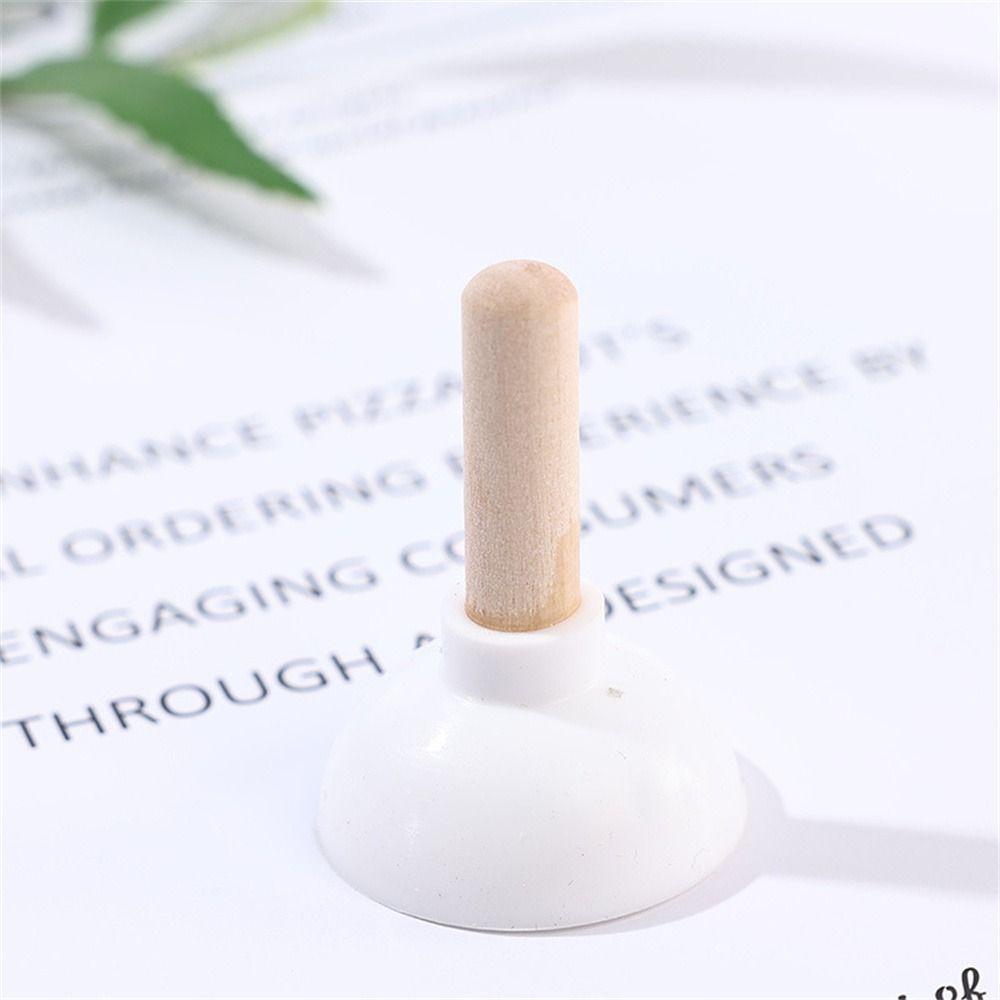 Mini Tiny Plunger Magic Close-Up Toilet Sucker Stand Toilet Shape Phone Holder  For Card