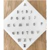 New Copper A-Z26 English Letter Bonded Beads That Can Be Freely Combined Are Fit For Flat Bracelets Diy Fine Jewelry