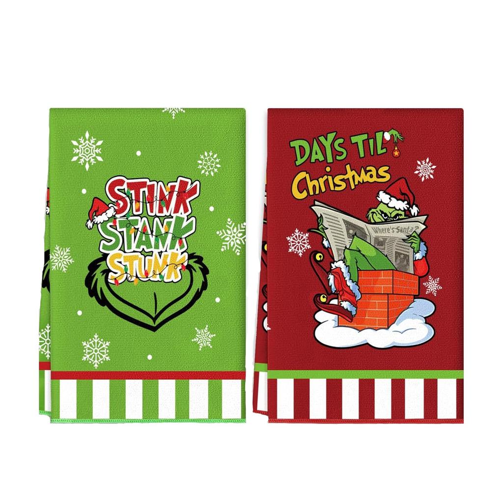 2pc Towel Dish Cloth Hand Towel Dishcloth Dish Towel Scrub Kitchen Absorbent Towel Dish Cloth