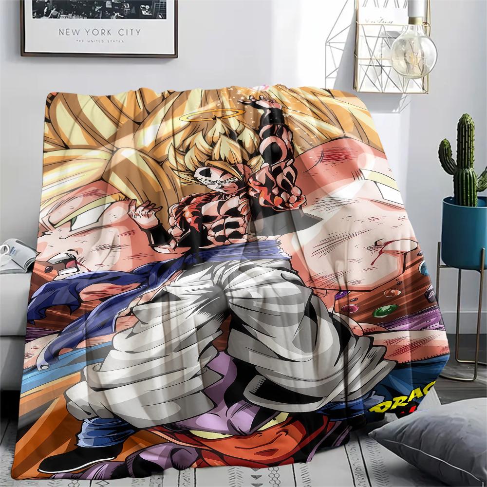 Dragon Ball characters Print Flannel Blanket,High quality Comfortable for All Seasons,Home Decor,Warmth and Comfort,Perfect for Christmas Gifts