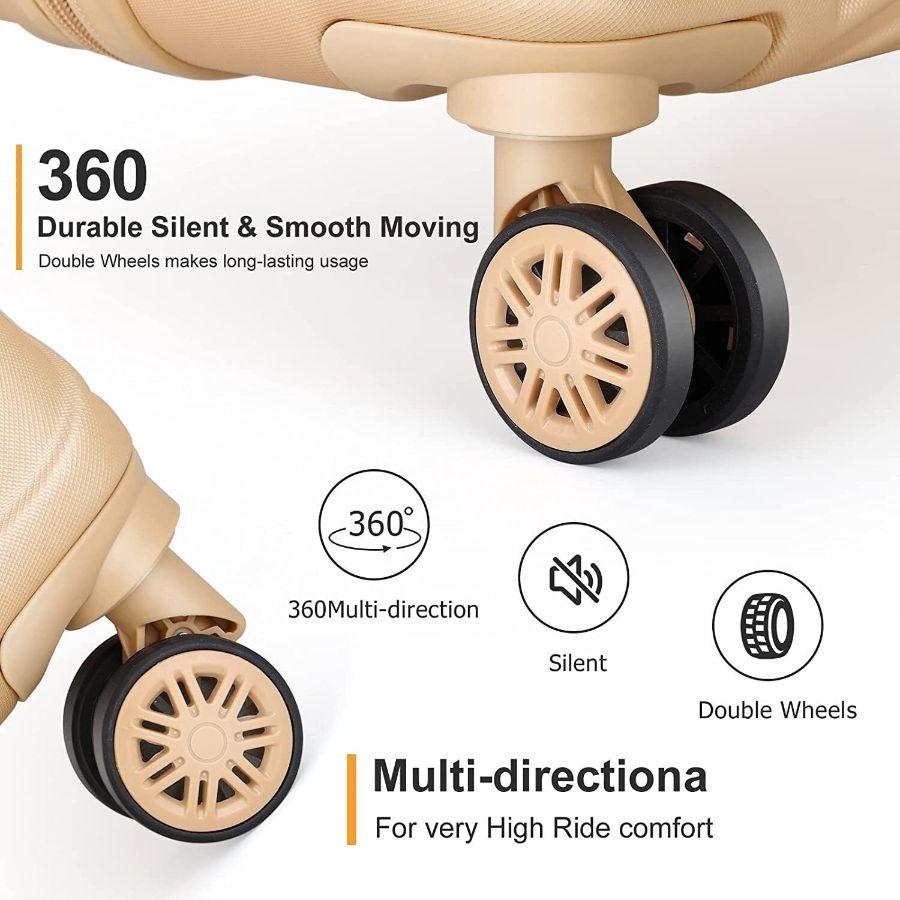 3PCS Luggage Set 20/24/28" Travel ABS+PC Hardside Spinner Wheels Suitcase with TSA Lock