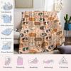 Cute Guinea Pig Flannel Blanket Warm Soft Halloween Christmas Couch Warm Cozy Decorative Decor Gift For All Season