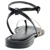 Zara Pu Vintage Open Toe Detail Flat Sandals Women Sandals Black 1620610800