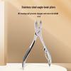 Stainless Steel Patterned Cuticle Scissors & Nippers Set for Manicure