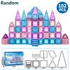Magnetic Tiles Ice Castle DIY Magnetic Building Blocks for Kids Boys Girls Montessori STEM Educational Sensory Toys Gifts