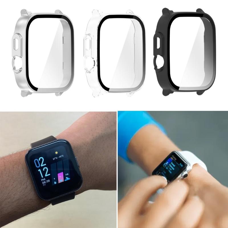 Watch Housing Protector Case with Screen Protector Tempered Film for Watch 5 Cover Shell Scratchproof Case