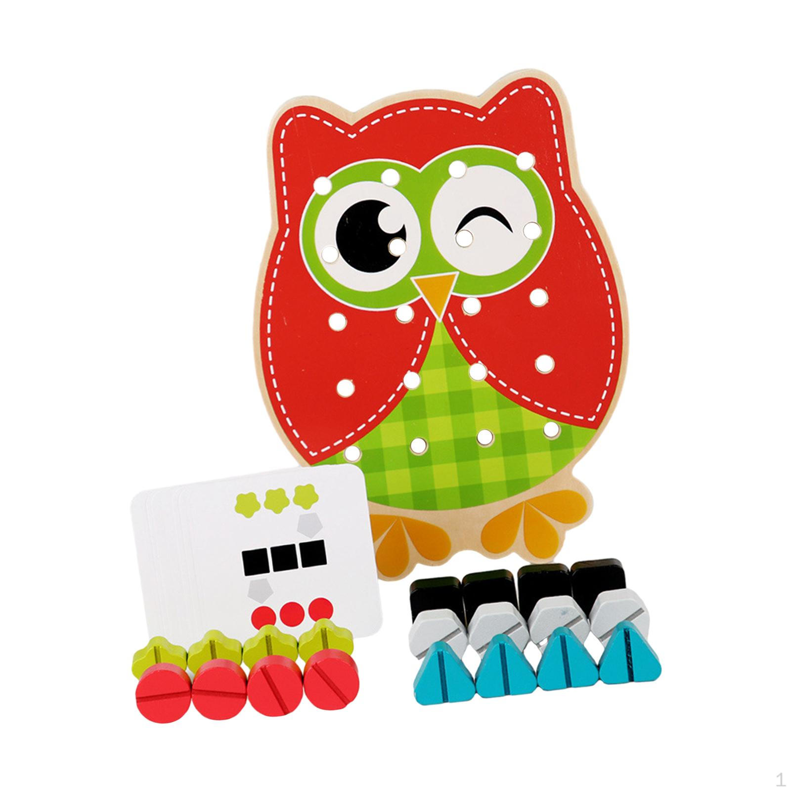 Креативный деревянный конструктор для детей - Обучающая строительная игрушка owl