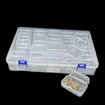 Plastic Jewelry Beads Storage Case Multi-Functional Pudding Bean Container  Craft Storage