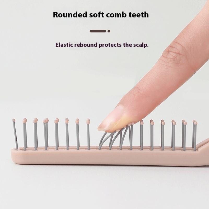 Dwufunkcyjny Składany Grzebień Podróżny Antystatyczny Narzędzie do Włosów Kręconych Miękkie Zęby Rozczesywanie Przenośny Dla Dziewcząt Akcesoria do Stylizacji Włosów