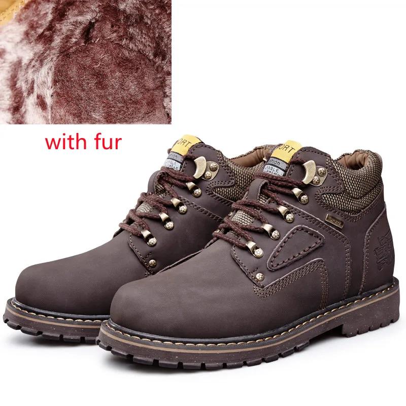 Mode Herren Winterschuhe Neue High-Top Casual Männlich Retro Rhabarber Baumwolle Schneestiefel Outdoor Schnüren Warme Plattform Männer Chelsea Booties