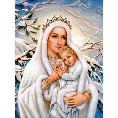 Diamantový obraz Crystal Girl Angel Cross Stitch Pryskyřice drahokamu Diamantové vyšívání ikon